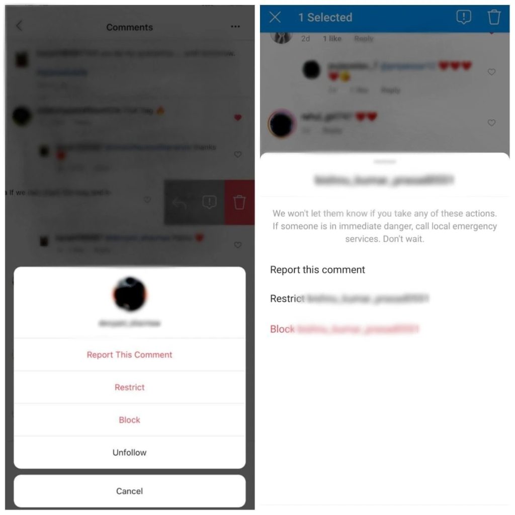 How to report spam accounts and comments on Instagram